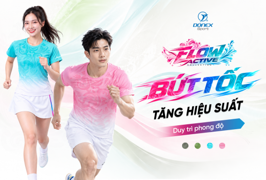 ÁO THỂ THAO FLOW ACTIVE – NHẸ THOÁNG, TỰ DO CHUYỂN ĐỘNG